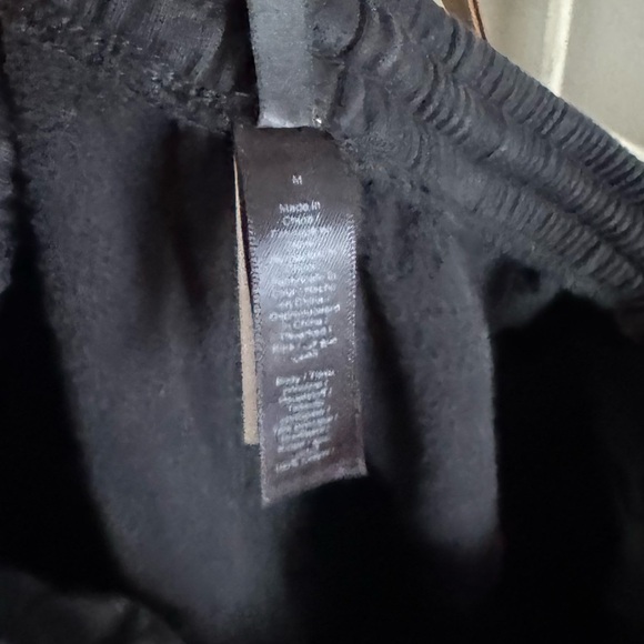 NWT SKIMS COTTON FLEECE OVERSIZED STRAIGHT LEG PANT in Onyx - Picture 5 of 8